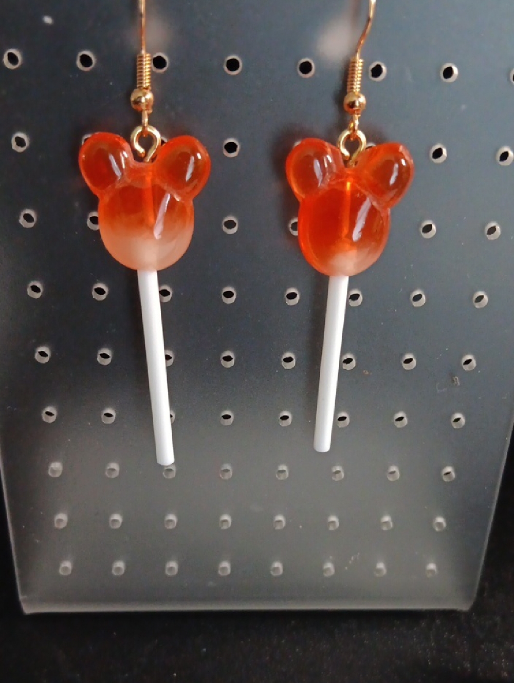 Mouse Ears Lollipop Earrings (New)